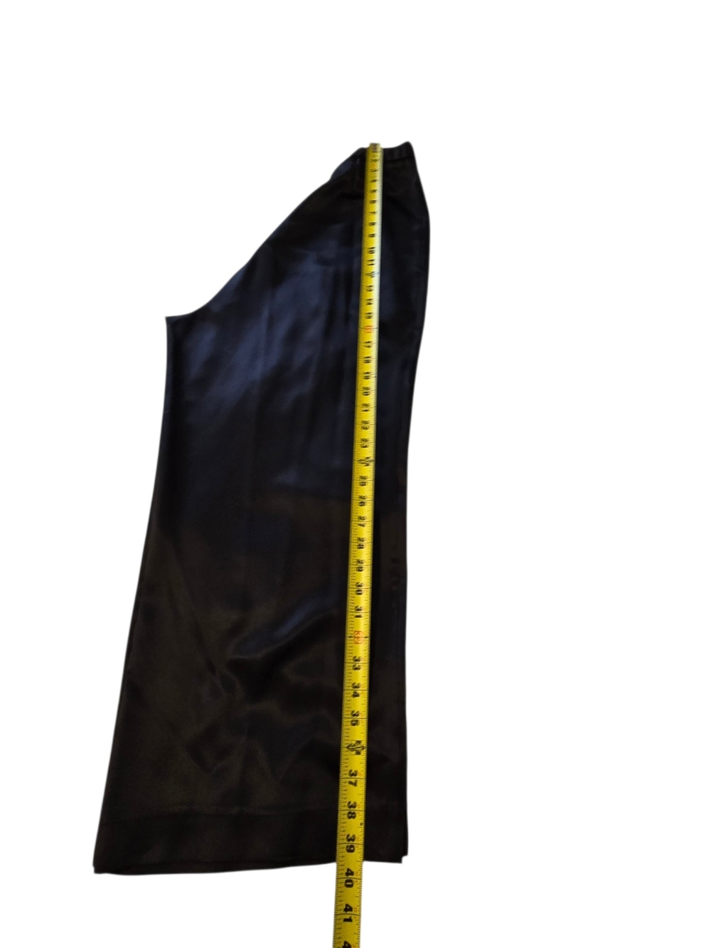 Vintage Silk Straight Wide-Leg Palazzo Pants Y2K Minimalist Old Money Capsule XL - Picture 4 of 6